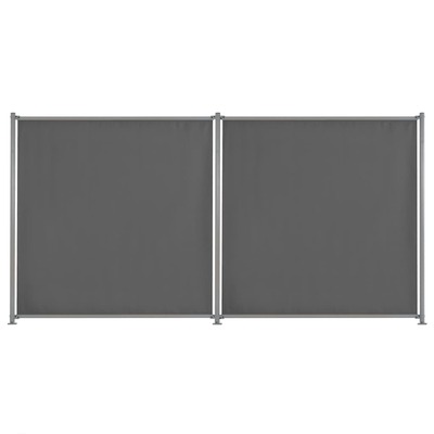 Fence Panel 2 pcs Fabric Anthracite