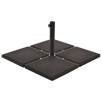 Umbrella Weight Plates 4 pcs Black Concrete Square 48 kg