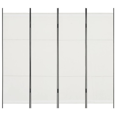 4-Panel Room Divider White