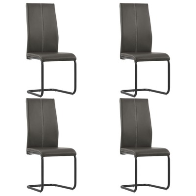 Dining Chairs 4 pcs Brown Faux Leather