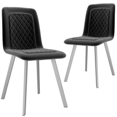 Dining Chairs 2 pcs Black Velvet