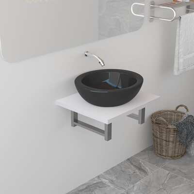 Bathroom Wall Shelf for Basin -White