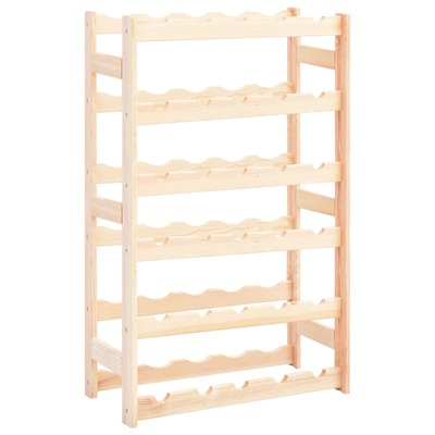 Wine Rack for 30 Bottles Solid Wood Pine