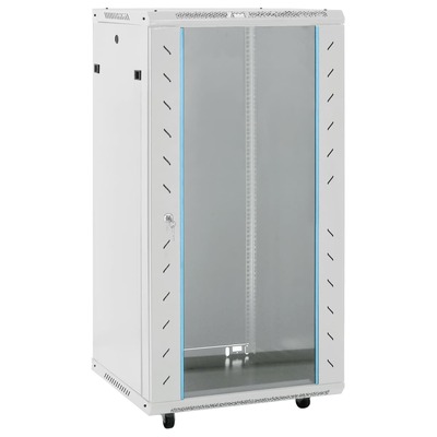 Durable 22U Network Cabinet with Swivel Feet  19 IP20 Rated