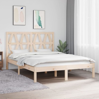 Bed Frame Solid Wood Pine 5FT