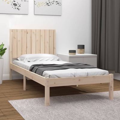 Bed Frame Solid Wood Pine Single