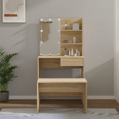 Dressing Table Set Engineered Wood