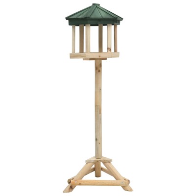 Standing Bird Feeder Solid Firwood 