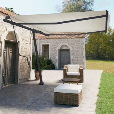 Awning Post Set Anthracite Iron