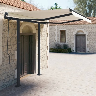 Awning Post Set - Anthracite  Iron