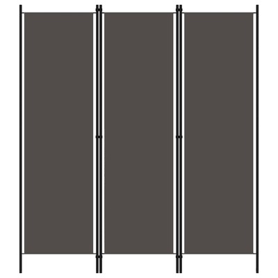 3-Panel Room Divider Anthracite 