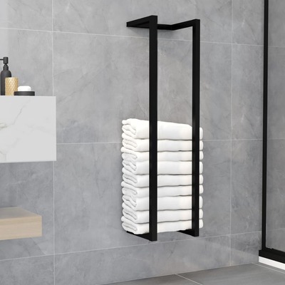 Towel Rack Black Iron