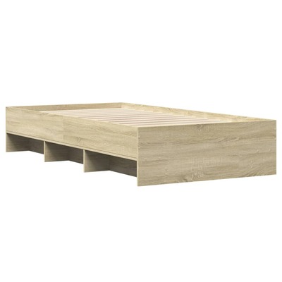 Elegant Sonoma Oak Bed Frame for Single Size: Perfect Engineered Wood 