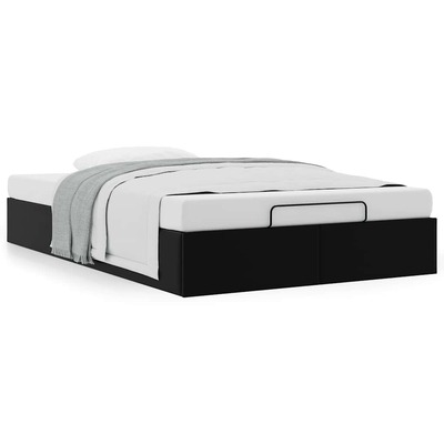 Modern Black King Single Ottoman Bed Frame Without Mattress