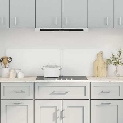 Sleek and Elegant 2-Piece Transparent Tempered Glass Backsplashes for a Chic Kitchen