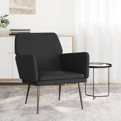 Luxurious Black Velvet Armchair Elevate Your Space with Sophisticated Comfort