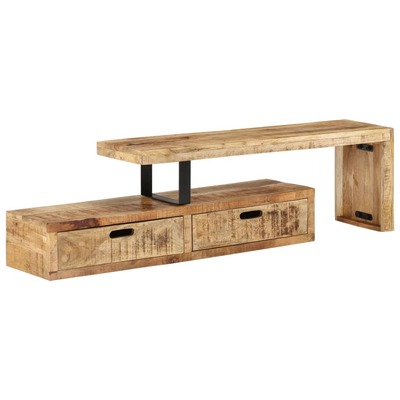 Natural Beauty: Solid Mango Wood TV Stand