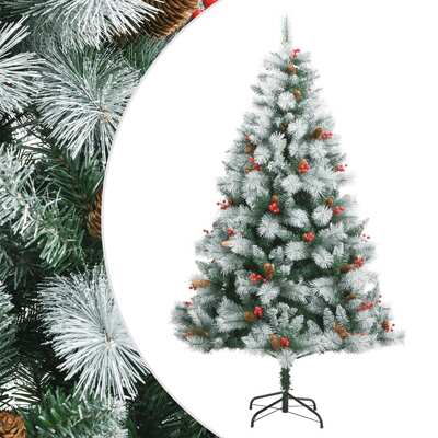 Artificial Hinged Christmas Tree with Cones & Berries