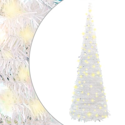 Artificial Christmas Tree Pop-up 100 LEDs White