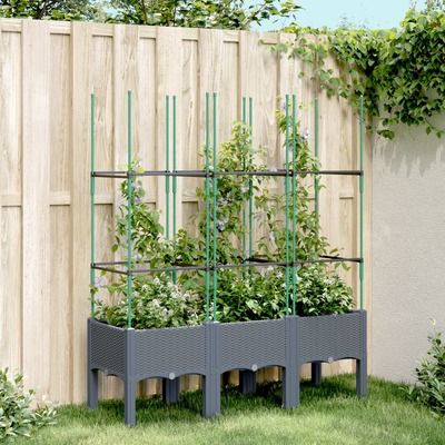 Garden Planter with Trellis