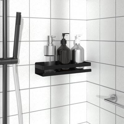 Shower Shelf Matt Black Brushed 304 Stainless Steel