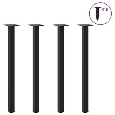 Dining Table Legs X-Shaped 2 pcs Black  Steel table leg