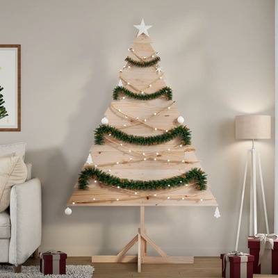 Wooden Christmas Tree for Decoration Xmas Tree Ornament Solid Wood