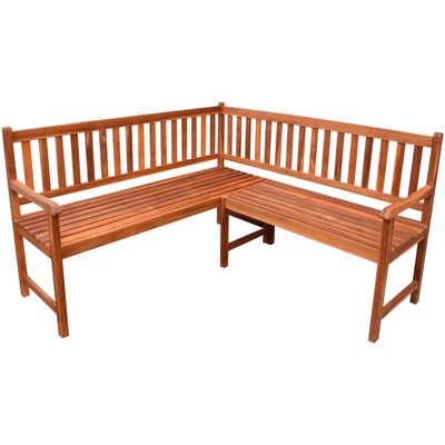 Garden Corner Bench 150 cm Solid Acacia Wood