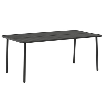 Garden Table Dark Grey - Steel