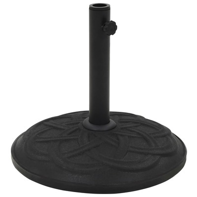 Parasol Base Black Concrete Round 15 kg