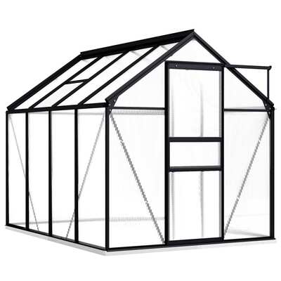 Greenhouse with Base Frame Anthracite Aluminium