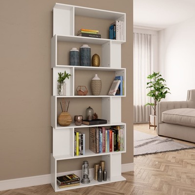 Book Cabinet/Room Divider  White Chipboard