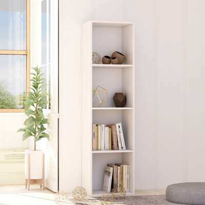 Book Cabinet White 40x30x151.5 cm Chipboard