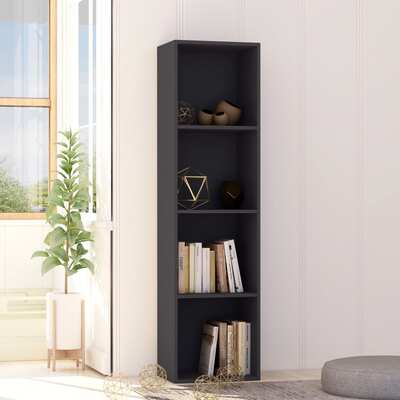 Book Cabinet Grey 40x30x151.5 cm Chipboard