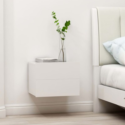 Bedside Cabinet White 40x30x30 cm Chipboard