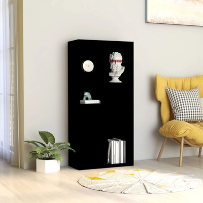 Book Cabinet Black 50x25x106 cm Chipboard