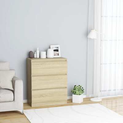 Sideboard Sonoma Oak 60x35x76 cm Chipboard