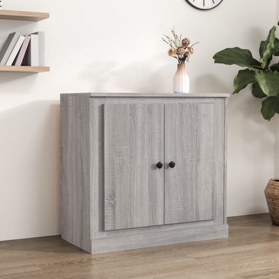 Sleek and Functional Sideboard in Grey Sonoma Engineered Wood