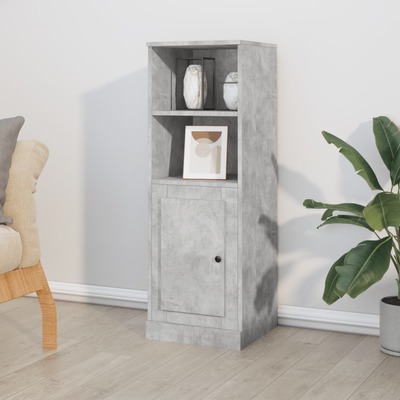 Engineered Wood Highboard: A Stylish Storage Concrete Grey