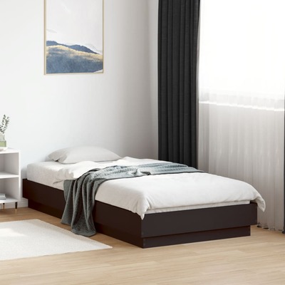 Bed Frame Black - Engineered Wood Single Size