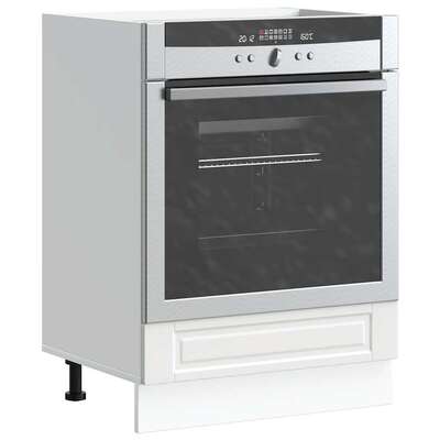 Oven Cabinet "Porto" White Engineered Wood oven unit - Stylish