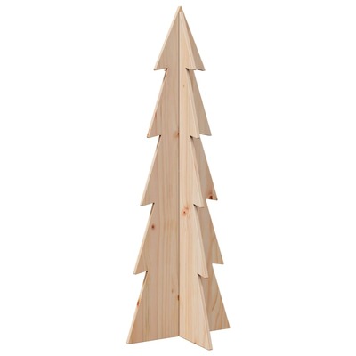 Wooden Christmas Tree for Decoration Xmas Tree Ornament Solid Wood Pine