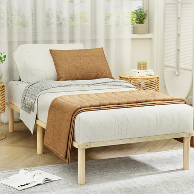 Single Size Wooden Bed Frame - Pine AMBA