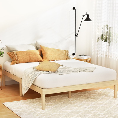 Double Size Wooden Bed Frame - Pine BRUNO