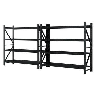 4Mx1.8M Garage Shelving Warehouse Rack Black