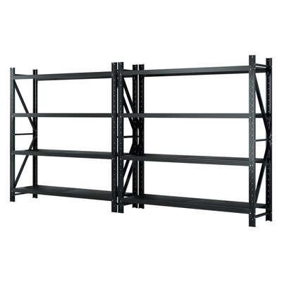 4Mx2M Garage Shelving Warehouse Rack Black