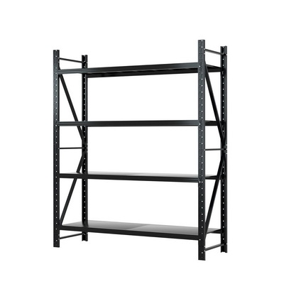 2.4Mx2M Garage Shelving Warehouse Rack Pallet Racking Storage Shelf Black