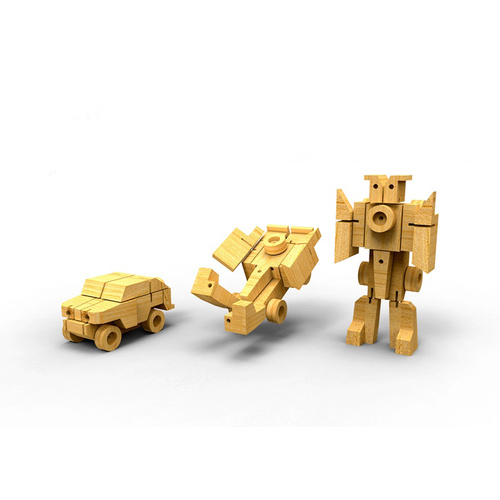 WOODEN TRANSFORMER - ARMYTRUCK