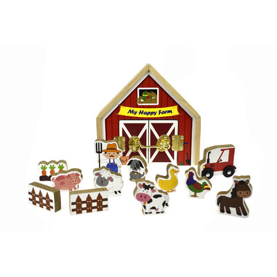 METAL LATCH PLAYSET - FARM