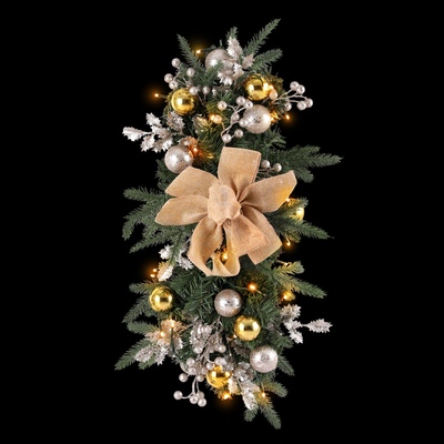 Hanging Christmas Garland 45cm Staircase Door Ornament Party Décor